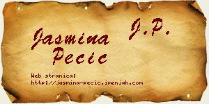 Jasmina Pecić vizit kartica